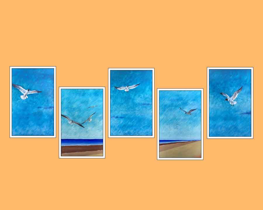 Crystal Beach Seagull Series #4 (print)